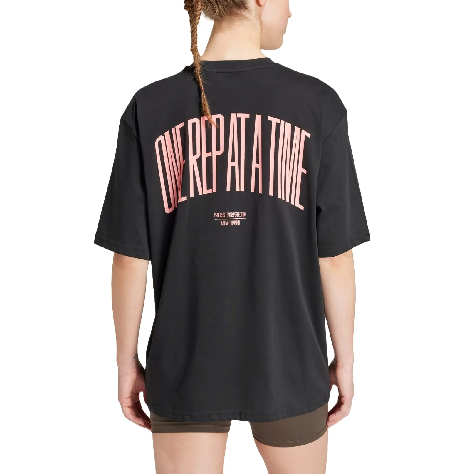 (WMNS) adidas Strength Graphic T-Shirt Asia Sizing 'Black' IW0135 sold by KicksCrew product image thumbnail 2