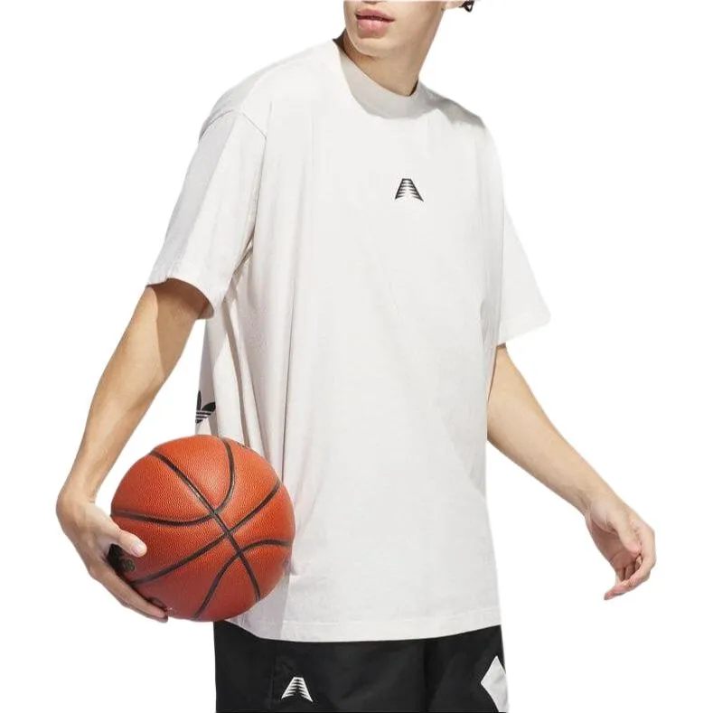 adidas Basketball AE Foundation T-shirt 'White' IU2810 sold by KicksCrew product image thumbnail 4