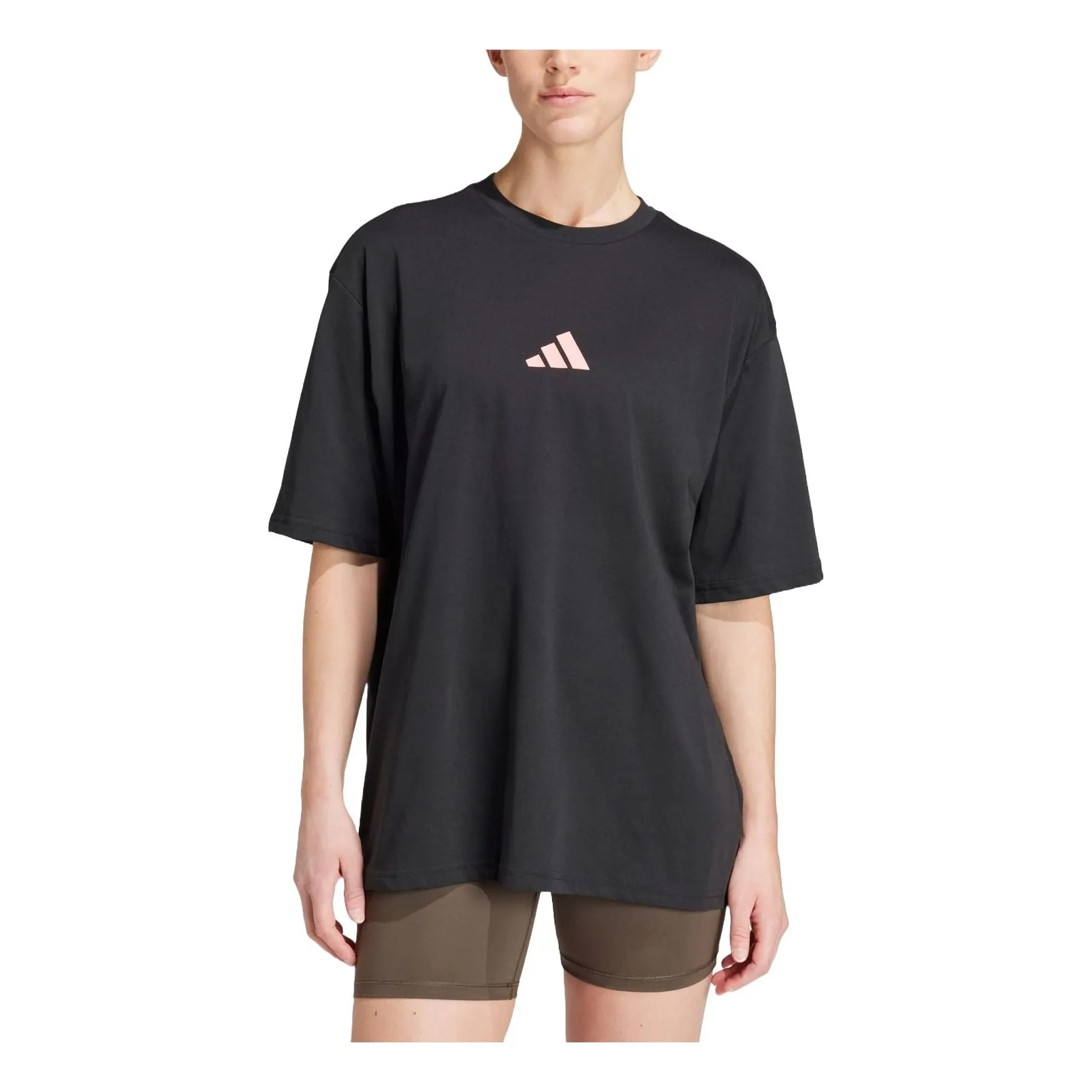 (WMNS) adidas Strength Graphic T-Shirt Asia Sizing 'Black' IW0135 sold by KicksCrew