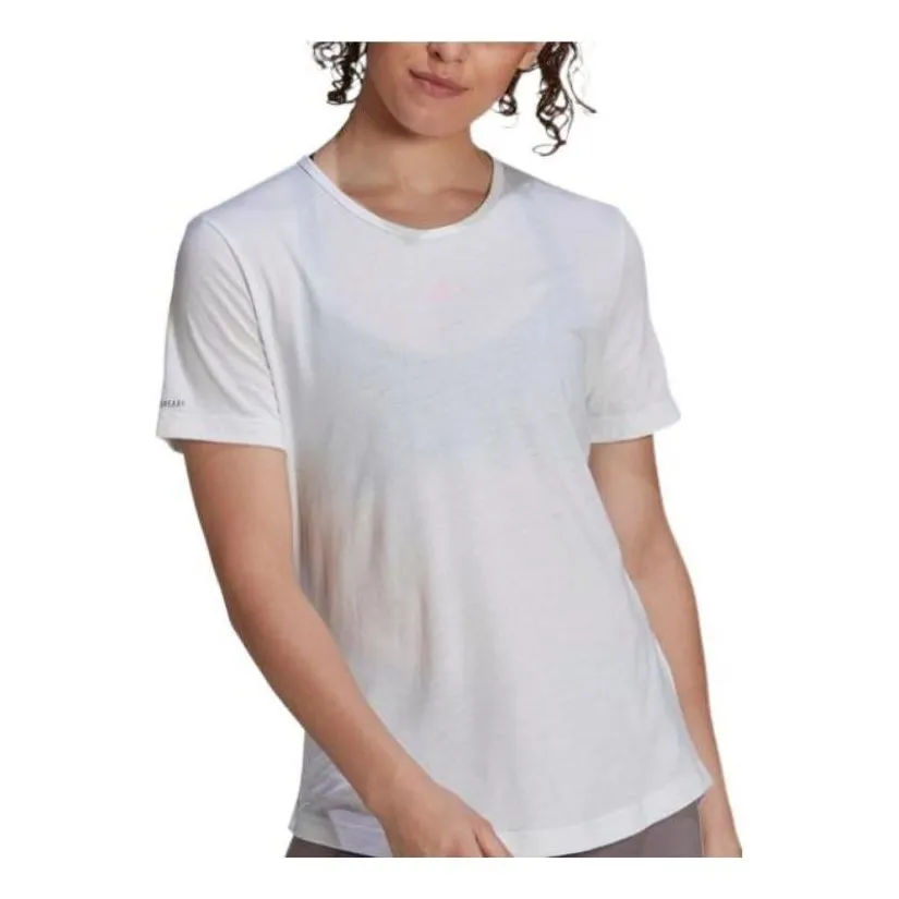 (WMNS) adidas U4U AEROREADY T-Shirt Asia Sizing 'White' GN4969 sold by KicksCrew product image thumbnail 2