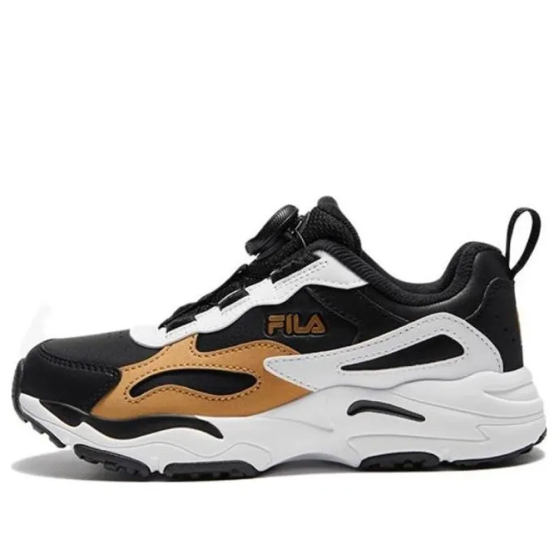 (GS) FILA Classic Sport Shoes 'Black White Gold' K15B341191PGB sold by KicksCrew