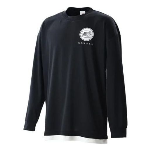 New Balance Basketball Wear Graphic Long Sleeve T-Shirt 'Black' AMT25114-BK sold by KicksCrew