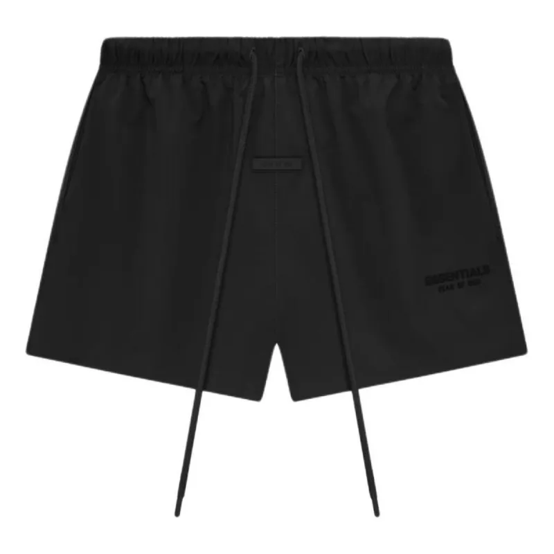 Fear of God Essentials Nylon Running Shorts 'Jet Black' 160SP244214F sold by KicksCrew