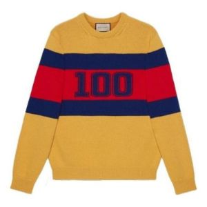 Gucci 100 Wool Sweater 'Yellow Red Blue' 676393-XKB43-7123 sold by KicksCrew