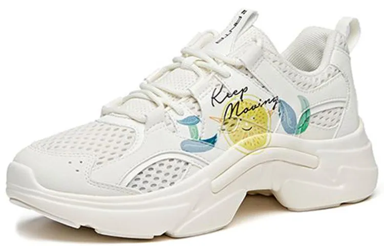 (WMNS) ANTA Running Series Sneakers 'White Yellow' 122028882-4 sold by KicksCrew product image thumbnail 3