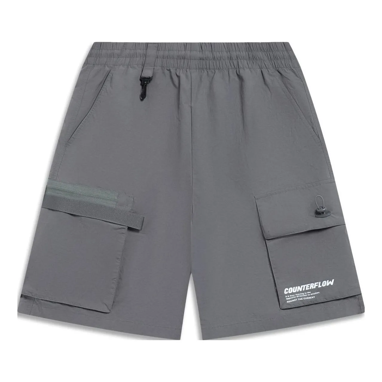 Li-Ning Counterflow Graphic Cargo Shorts 'Grey' AKST649-2 sold by KicksCrew