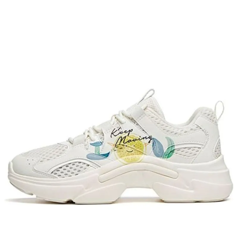 (WMNS) ANTA Running Series Sneakers 'White Yellow' 122028882-4 sold by KicksCrew