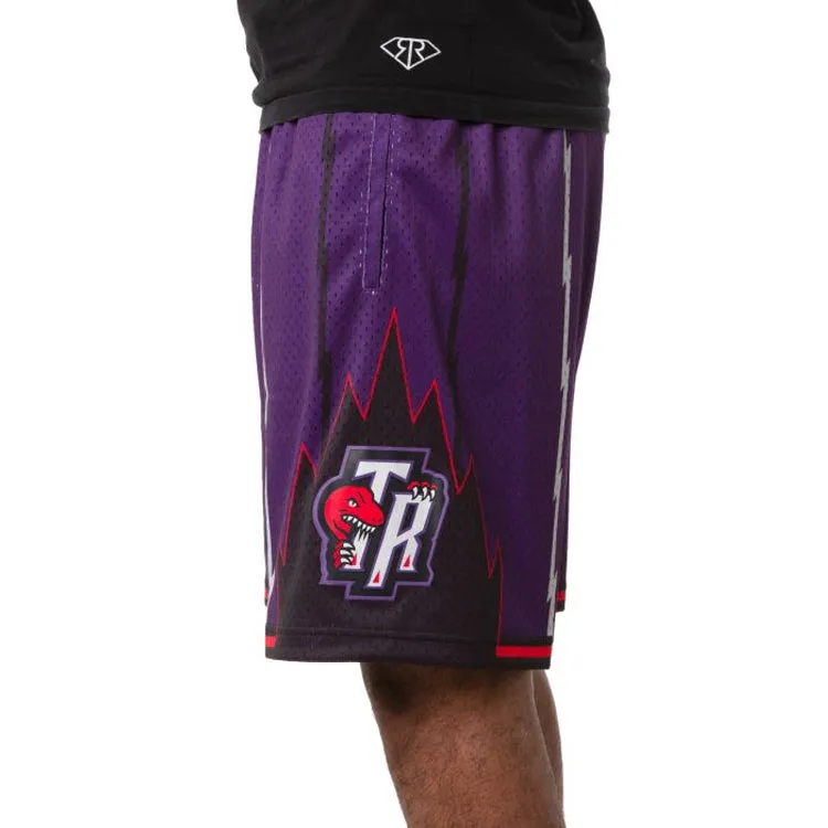 Mitchell & Ness NBA Swingman Shorts Toronto Raptors Road 1998-99 'Dark Purple' SMSHGS18255-TRAPURP98 sold by KicksCrew product image thumbnail 3