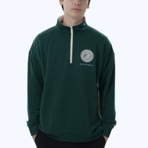 New Balance Basketball Wear Sweat Half Zip Top 'Nightwatch Green' AMT25115-NWG sold by KicksCrew
