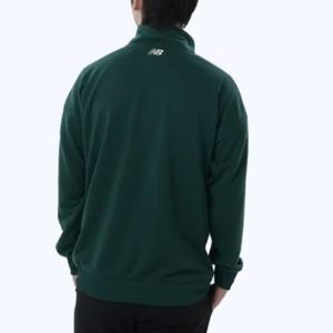 New Balance Basketball Wear Sweat Half Zip Top 'Nightwatch Green' AMT25115-NWG sold by KicksCrew