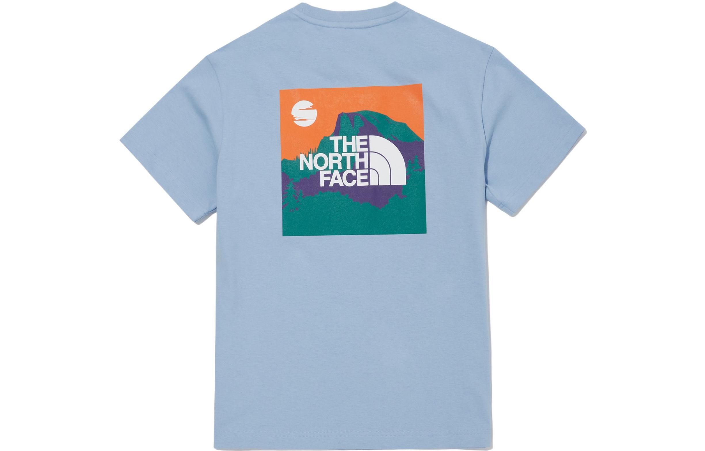 (WMNS) THE NORTH FACE Graphic T-shirt 'Blue' NT7UN11M sold by KicksCrew product image thumbnail 2