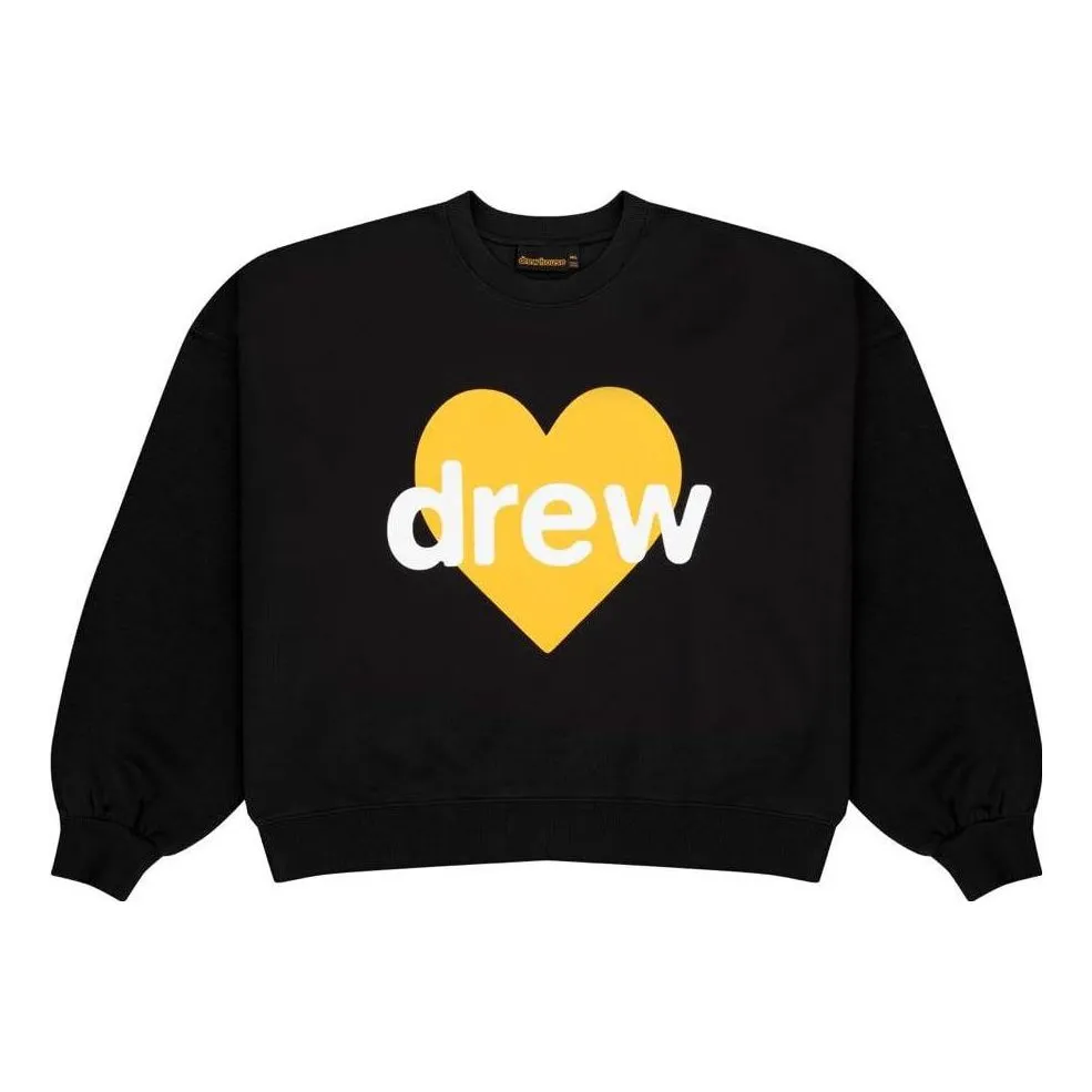 Drew House Infinite Love Boxy Crewneck Sweatshirt 'Black' DW-FW23-006 sold by KicksCrew