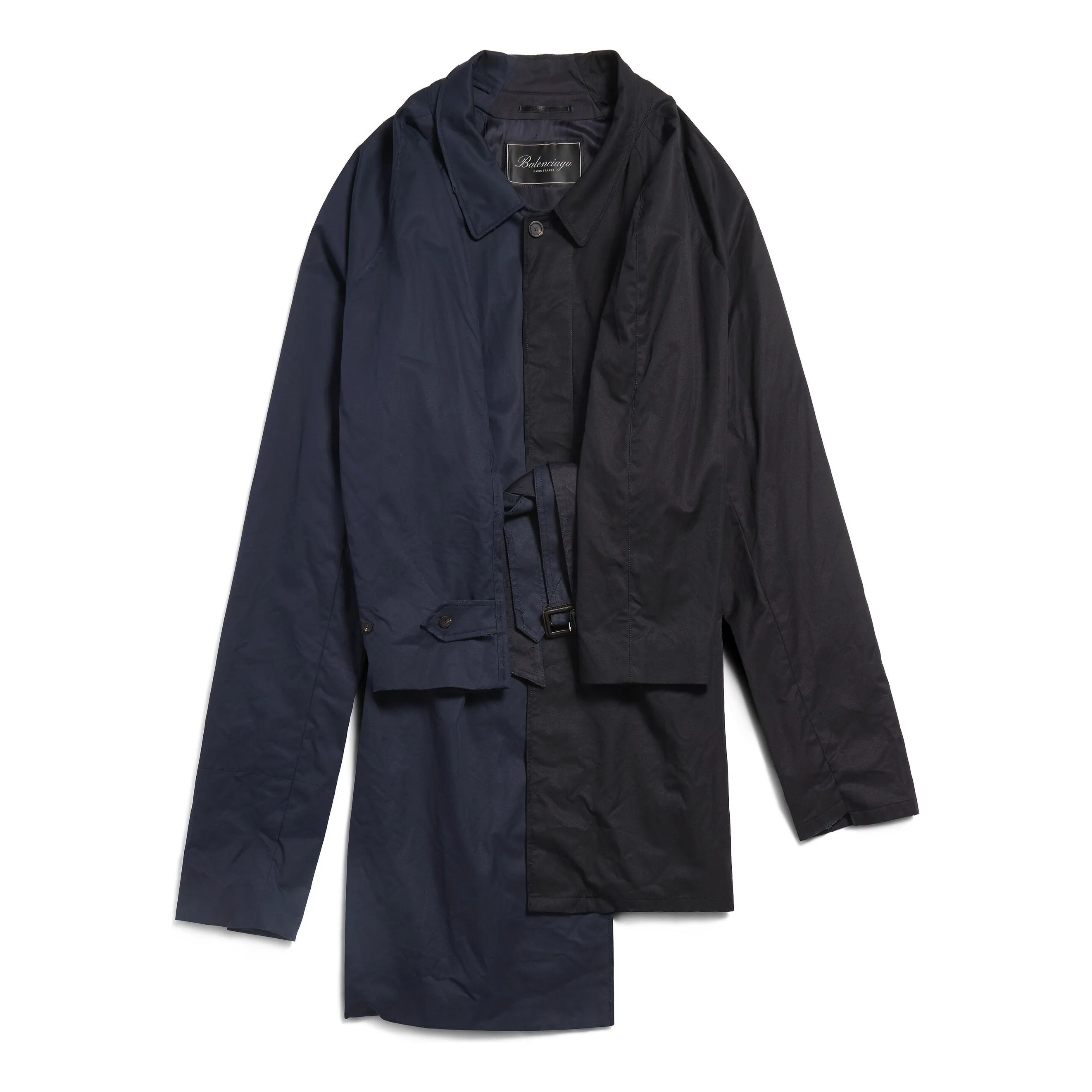 (WMNS) Balenciaga Double Sleeve Carcoat 'Black' 790759TKP061000 sold by KicksCrew