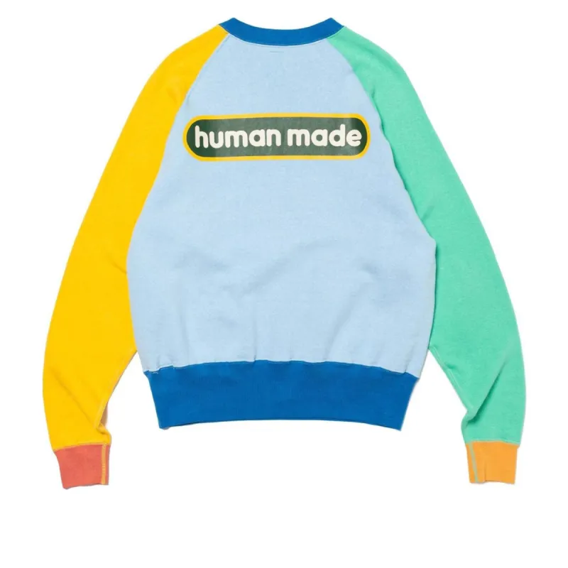 HUMAN MADE Crazy Tsuriami Sweatshirt 'Blue' HM27CS027 sold by KicksCrew