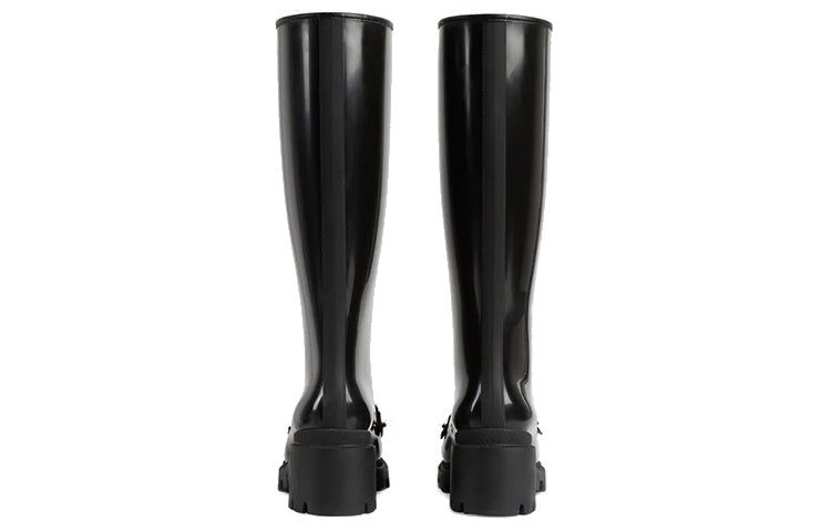 (WMNS) GUCCI Rubber Horsebit Tall Boots 'Black' 659707-JCCP0-1000 sold by KicksCrew product image thumbnail 4
