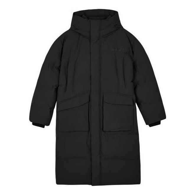 Skechers Woven Long Down Jacket 'Black' L423M156-0018 sold by KicksCrew