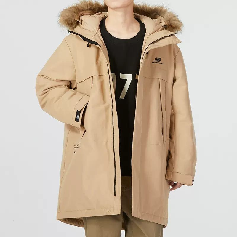 New Balance Long Puff Down Jacket 'Tan' 5PC44303-BEI sold by KicksCrew product image thumbnail 2