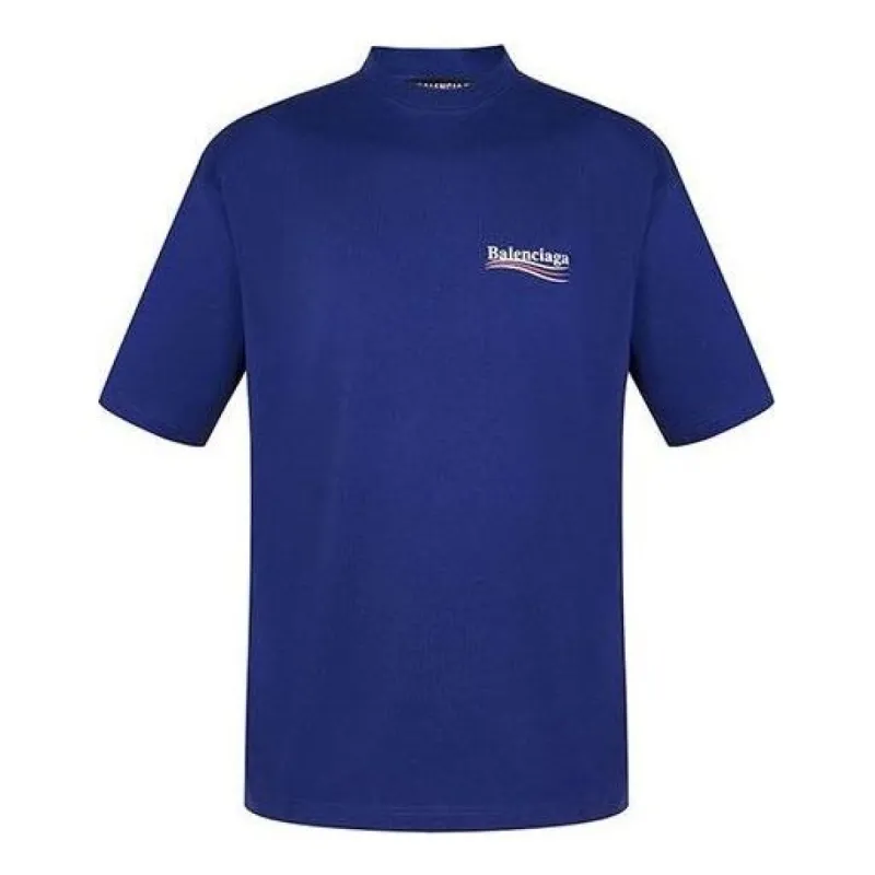 Balenciaga Political Campaign T-Shirt Large Fit 'Blue' 620969TIV521195 sold by KicksCrew
