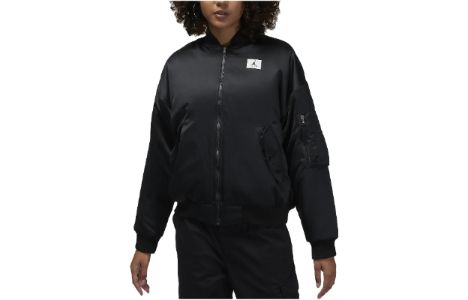 (WMNS) Air Jordan Flight Renegade Jacket 'Black' DQ9802-010 sold by KicksCrew