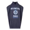 Balenciaga Est. 1917 College Logo Oversized Sleeveless Hooded Sweatshirt 'Navy' 697875TMV964140 sold by KicksCrew