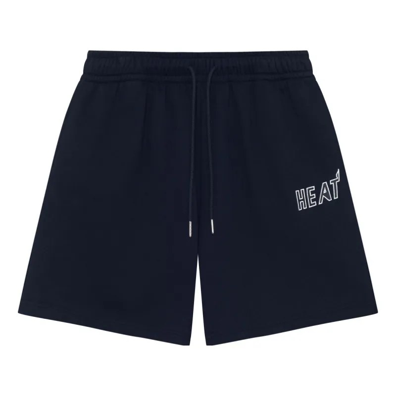 Mitchell & Ness x NBA Miami Heat Small Logo Shorts 'Black' MNJYSSS23111-BLACK sold by KicksCrew