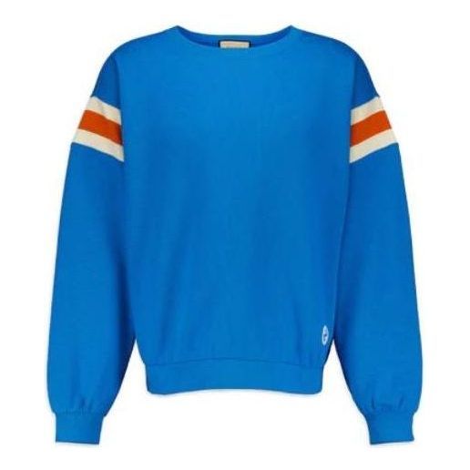 Gucci Sweatshirt With Stripe Detail 'Blue' 756653-XJFWE-4371 sold by KicksCrew