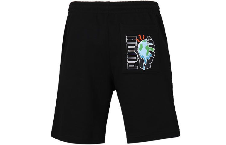 Puma Trendy Casual Graphic Shorts 'Black' 530162-01 sold by KicksCrew product image thumbnail 2