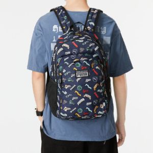 Puma Academy Backpack 'Blue Black Yellow Red' 079133-07 sold by KicksCrew