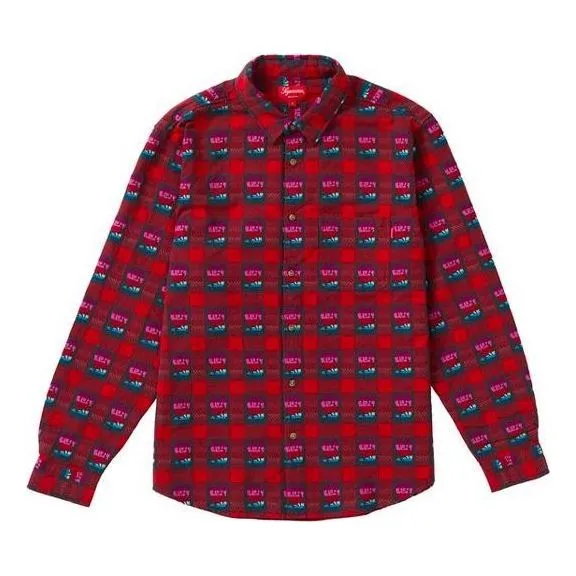 Supreme Rose Buffalo Plaid Shirt 'Red' SUP-SS19-141 sold by KicksCrew