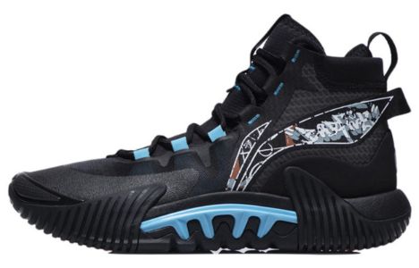 Li-Ning Badfive 2 High 'Black Blue' ABFR001-1 sold by KicksCrew