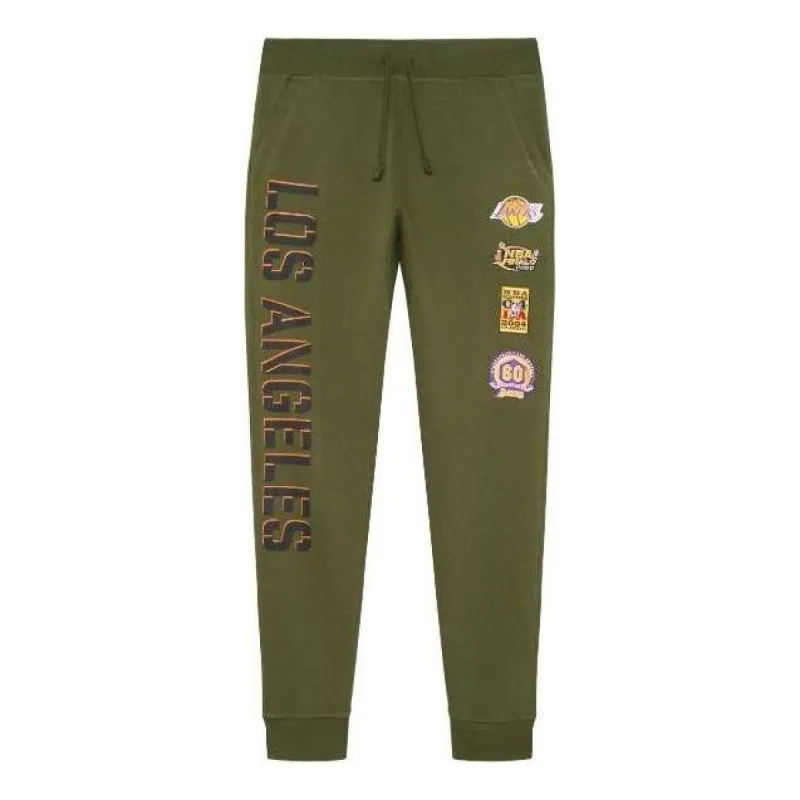 Mitchell & Ness x NBA Script Flight Jogger 'LA Lakers' BMSPDP22085-LALOLIV sold by KicksCrew