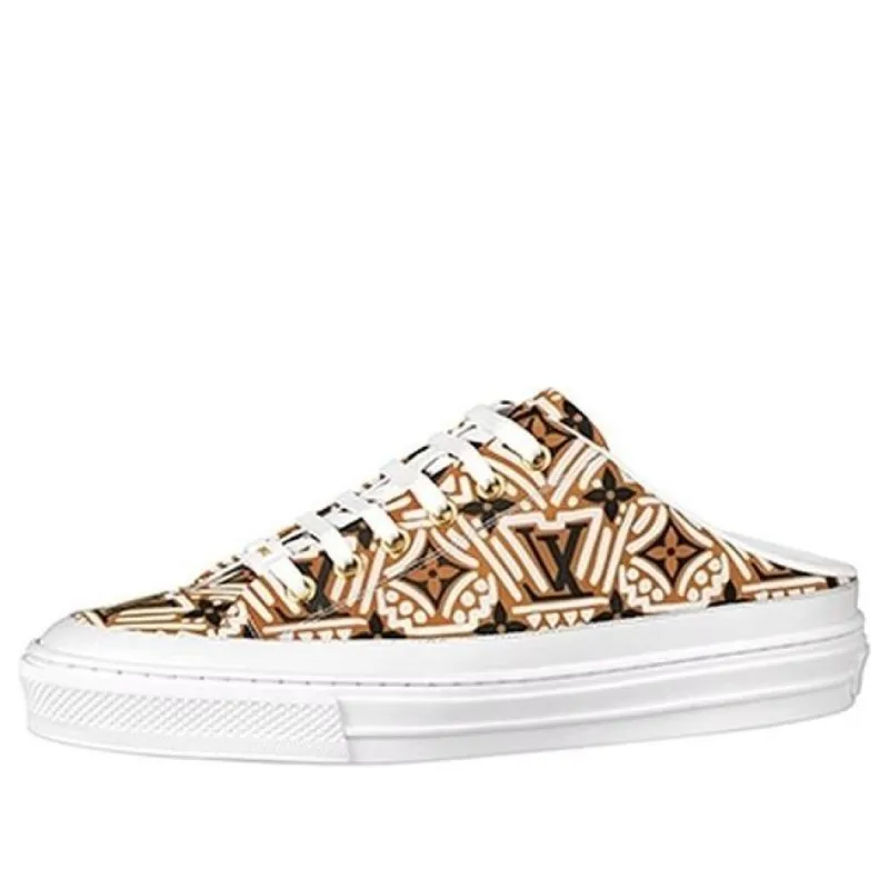 (WMNS) LOUIS VUITTON LV Crafty Stellar Mules 'Brown Black White' 1A85N8 sold by KicksCrew