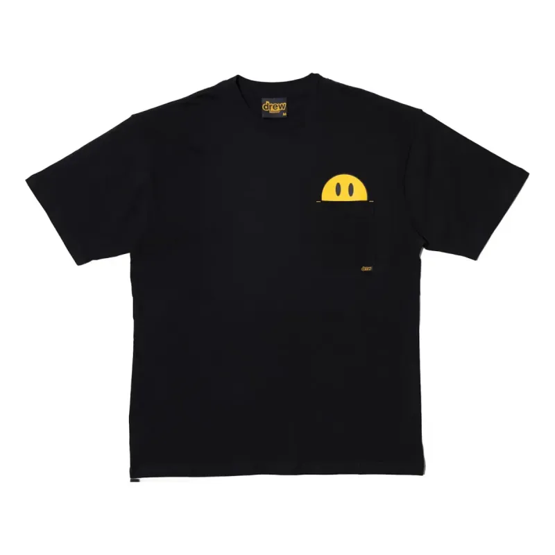 Drew House Mini Mascot Pocket T-shirt 'Black' DR-FW21-025 sold by KicksCrew
