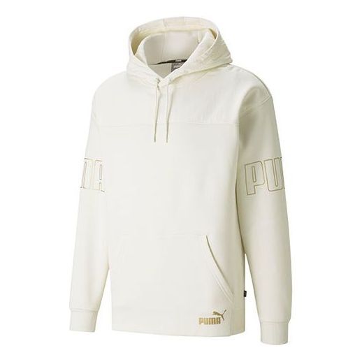 Puma Winterized Logo Hoodie 'Beige' 848255-73 sold by KicksCrew