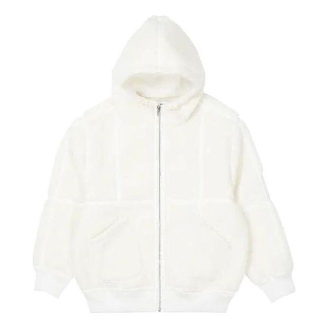 Palace FW22 Sherpa Hooded Jacket 'White' P23JK091 sold by KicksCrew