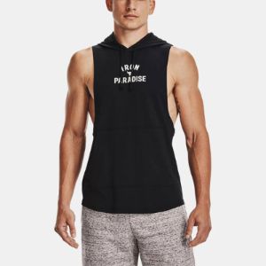 Under Armour Project Rock Gym Hoodie Sleeveless 'Black' 1365215-001 sold by KicksCrew