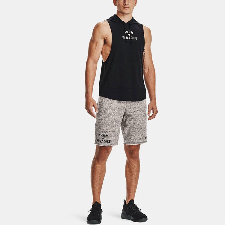 Under Armour Project Rock Gym Hoodie Sleeveless 'Black' 1365215-001 sold by KicksCrew product image thumbnail 3