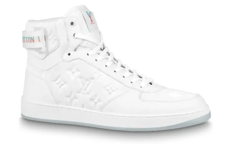 LOUIS VUITTON Rivoli Ankle Sneakers 'White Monogram' 1A8K2D sold by KicksCrew product image thumbnail 2