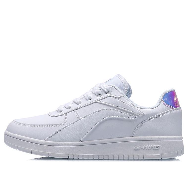(WMNS) Li-Ning Classic Skateboarding Low 'White Laser' AGCP422-3 sold by KicksCrew