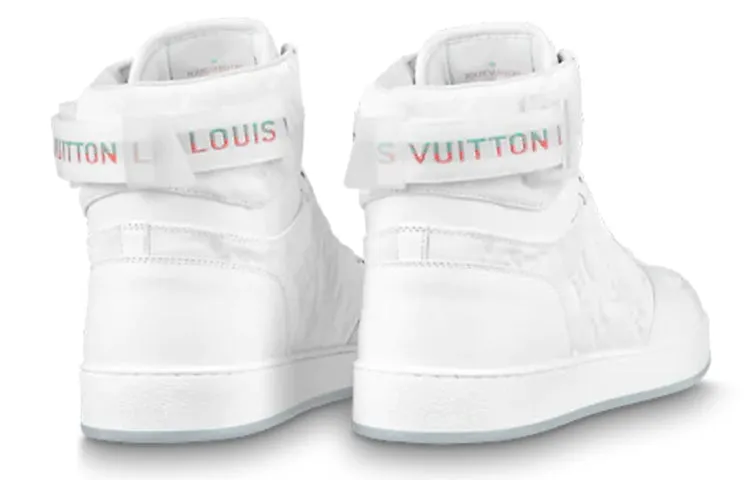 LOUIS VUITTON Rivoli Ankle Sneakers 'White Monogram' 1A8K2D sold by KicksCrew product image thumbnail 4