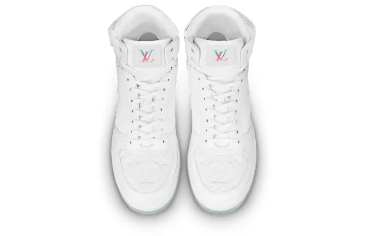 LOUIS VUITTON Rivoli Ankle Sneakers 'White Monogram' 1A8K2D sold by KicksCrew product image thumbnail 3