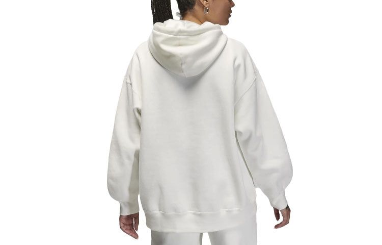 (WMNS) Air Jordan Flight Fleece Pullover Hoodie 'Sail' FB5110-133 sold by KicksCrew product image thumbnail 3