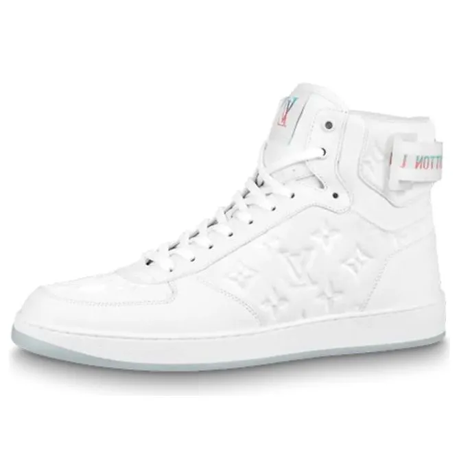LOUIS VUITTON Rivoli Ankle Sneakers 'White Monogram' 1A8K2D sold by KicksCrew
