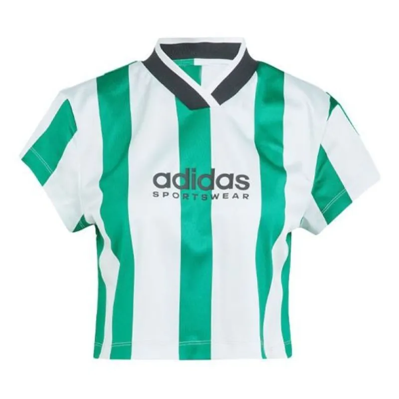 (WMNS) adidas Tiro Colorblock Crop 'Green White' IM4997 sold by KicksCrew