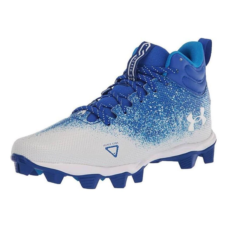Under Armour Spotlight Franchise 2.0 RM Football Cleats 'Blue White' 3025083400 sold by KicksCrew product image thumbnail 2