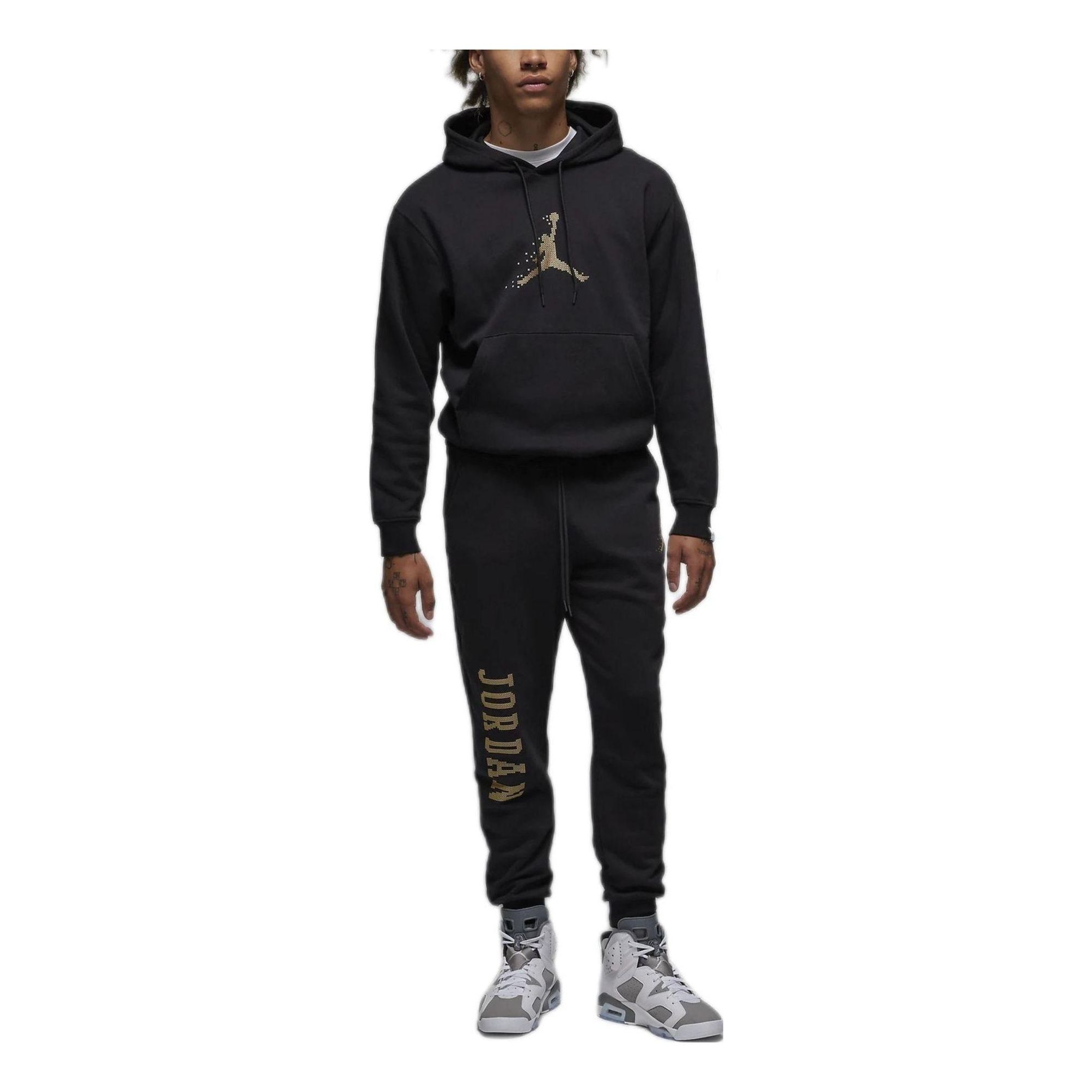 Air Jordan Holiday Fleece Pullover Hoodie 'Black' FD7465-011 sold by KicksCrew