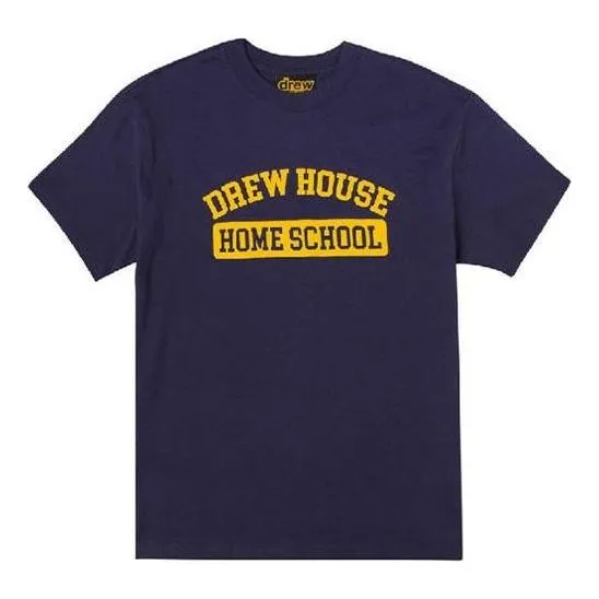 Drew House Homeschool T-shirt 'Navy' DR-FW21-029 sold by KicksCrew