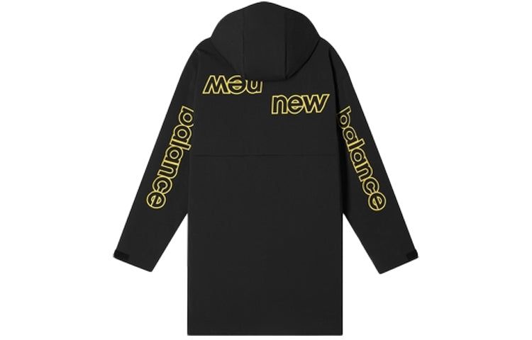 New Balance Casual Lifestyle Long Jacket 'Black Yellow' AMJ11337-BK sold by KicksCrew product image thumbnail 2