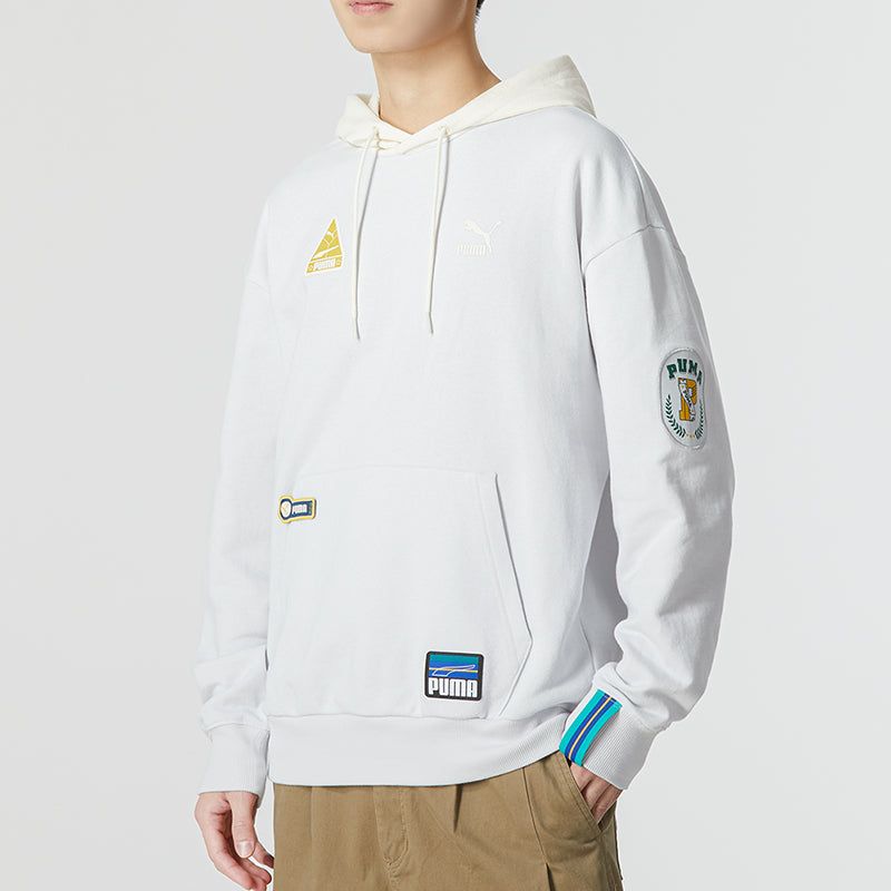 PUMA Team Badge Team Badge Hoodie 'Grey' 677377-72 sold by KicksCrew product image thumbnail 5