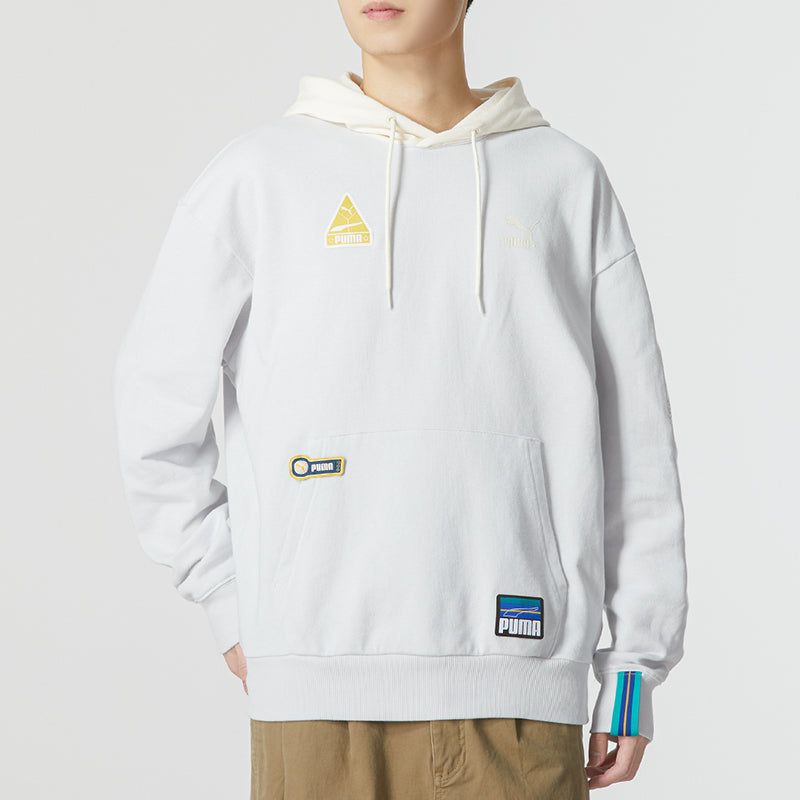 PUMA Team Badge Team Badge Hoodie 'Grey' 677377-72 sold by KicksCrew product image thumbnail 3